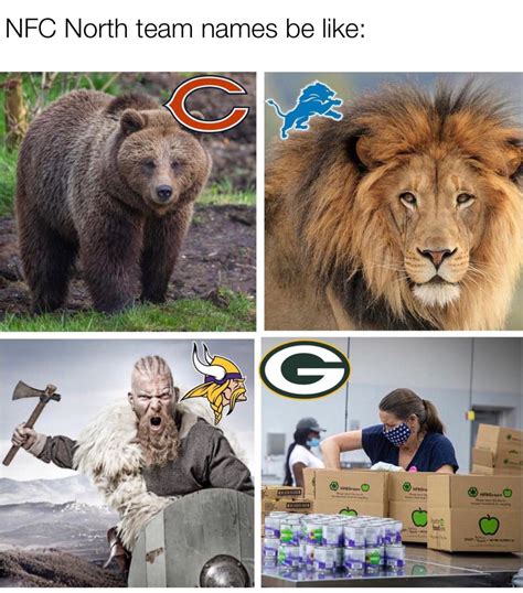 “All I need to do is R-E-L-“. . Nfc north meme war